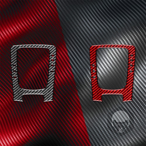 Red Carbon Central Control Gear Shift Cover for Porsche 718 Boxster Cayman 16-22 - Picture 12 of 12