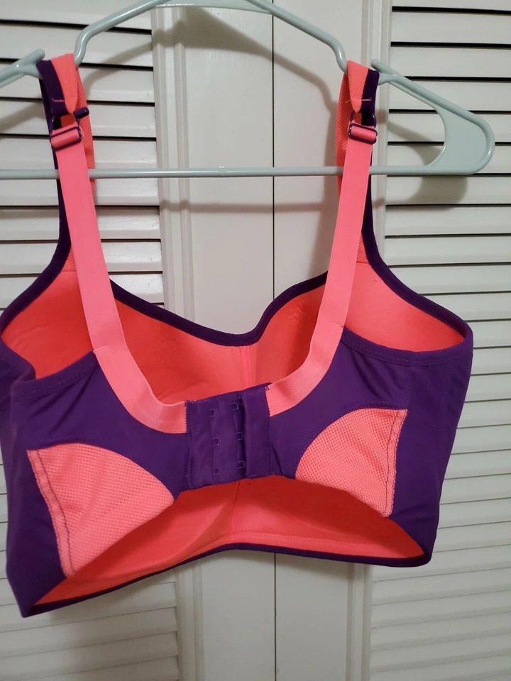 Sujetador deportivo Panache sin aros) - púrpura/naranja/talla 32H Foto 4 de 4