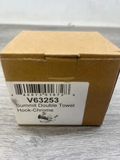 ICO Bath V63253 Volkano Summit Double Robe Hook,Chrome