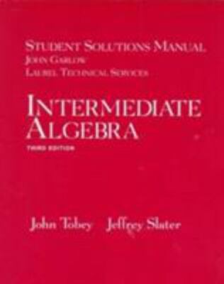 Intermediate Algebra: Student Solutions Manual  paperback Used - Good