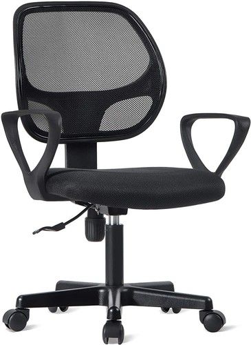 Modern Luxe Office Executive Ergonomic Recline Chair Adjustable Seat, Black