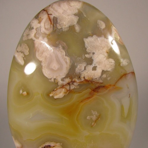 3.3" FLOWER AGATE Gemstone Polished Freeform Standup - Madagascar - Imagen 6 de 11
