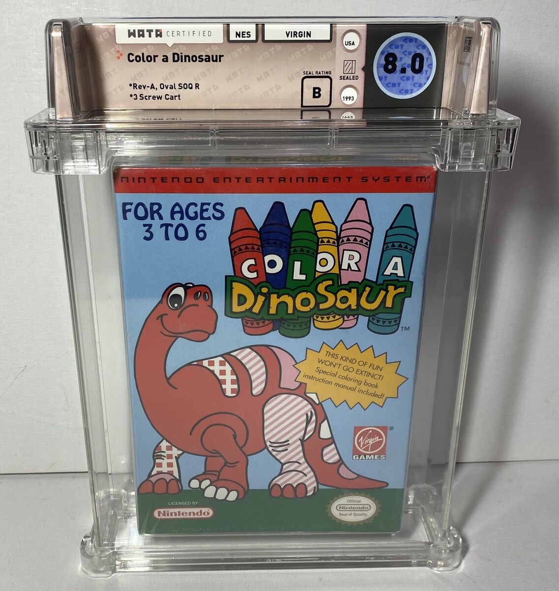 Color a Dinosaur (Nintendo Entertainment System, 1993) for Color a Dinosaur (Nintendo Entertainment System, 1993) for