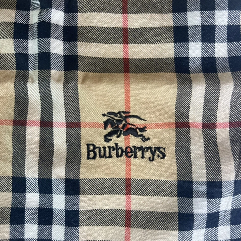 Vintage BURBERRYS Nova Check Plaid Cotton Handkerchief - Image 3 of 4