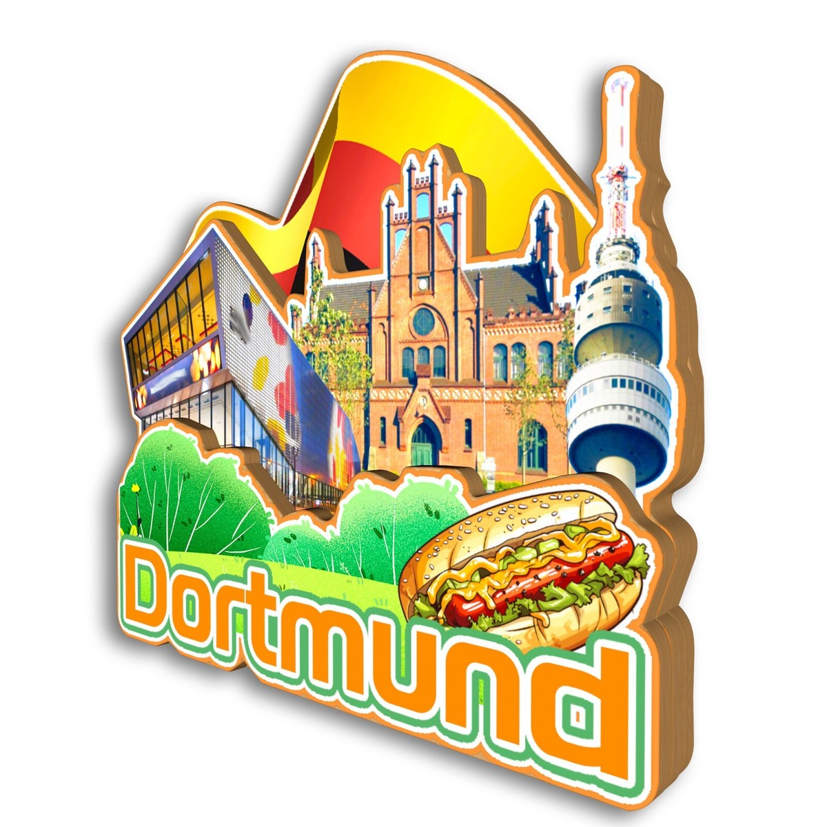 3D Bremen Duitsland koelkast magneet souvenir gift Huis & keuken decoratie magnetische sticker Deutschland koelkast magneet reizen souvenir gift