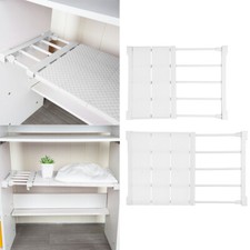 Adjustable Closet Cupboard Storage Organizer Shelf Extendable Divider Rack