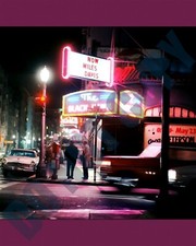 Foto de 8x10 1961 Miles Davis Black Hawk Nightclub Turk Hyde Streets San Francisco