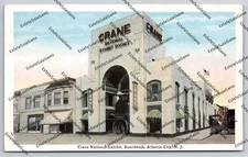 Vintage Postcard Crane National Exhibit Rooms Boardwalk Atlantic City New Jersey