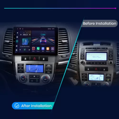 64G Für Hyundai Santa Fe 2 2006-2012 Android 13 Autoradio CarPlay Kam Navi BT - Bild 2 von 12