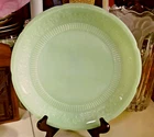Fire King  Anchor Hocking Logo Jadeite ALICE pattern 9" Dinner Plate VINTAGE