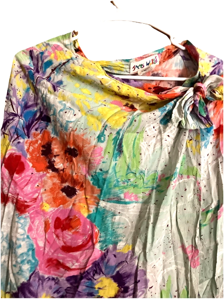 DE COLECCIÓN IMPRESIONANTE RARO JAMS WORLD AÑOS 90 Aloha HAWAII FLORAL M GAZEBO Falda Envolvente PLAYA Foto 3 de 4