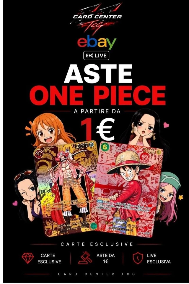 TOP TIER ONE PIECE & CARTE PROMO !!! TANTE ASTE DA 1€ + RIP e SHIP OP16