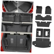 Floor Mats 3rd Backrest Mats Trunk Mat Floor Mats Compatible with 6 Seats