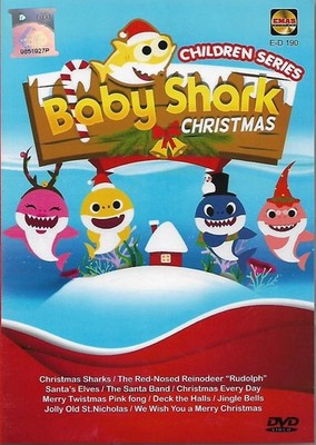 Baby Shark Christmas 34 English Nursery Rhymes DVD Xmas Children Songs Free Ship