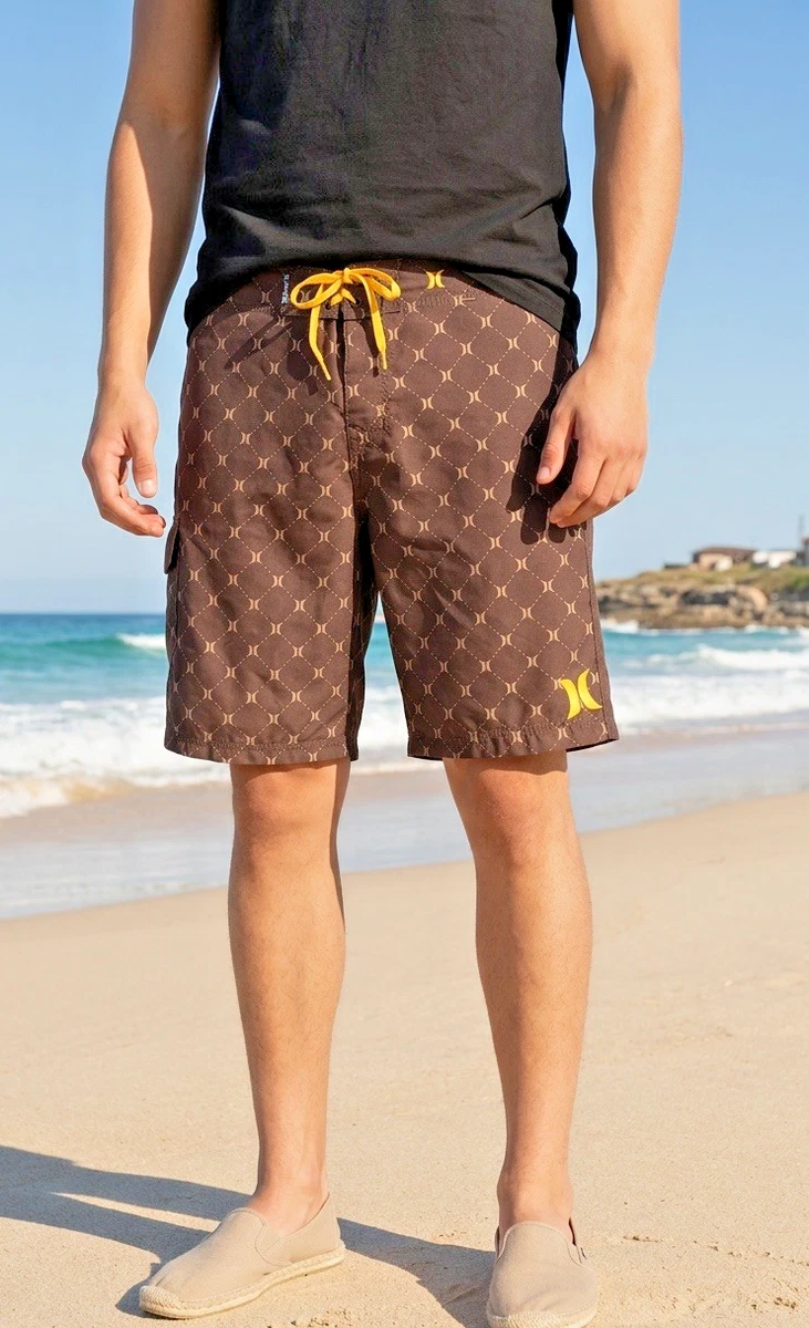 Hurley Board Shorts for Men Brown for sale | eBay
