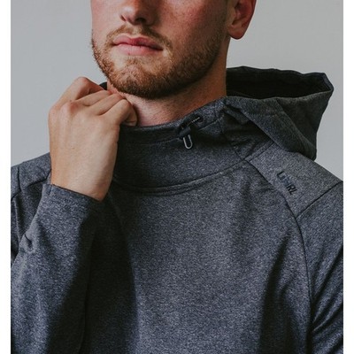 UNRL Crossover Hoodie II Men's Heather Charcoal Grey Size M Fleece Performance