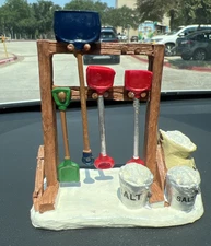 Lemax Christmas Village Town Shovels And Salt 64482 Storage Rack