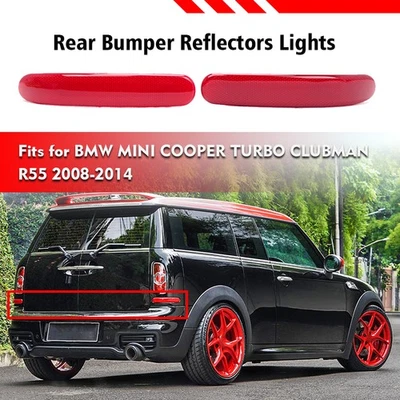 2X Reflector Parachoques Trasero MINI COOPER R55 2008-2014 - Imagen 1 de 4