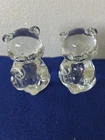 Vintage Fenton Art Glass Birthday Teddy Bears February Heart Gem Figurines
