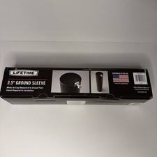 Basketball Goal In-Ground Sleeve Lifetime for Existing 3.5" Round Pole Black