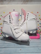 Jackson Ultima Finesse SoftSkate Women's Figure Ice Skates Size 8 White/Pink