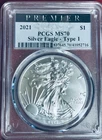 2021 Silver Heraldic Eagle .999 $1 Dollar Graded MS-70 PCGS 1 Troy Oz Type 1