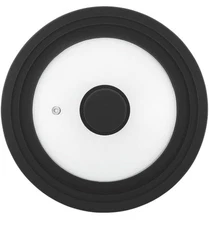 Universal Lid for Pots Pans and Skillets-Tempered Glass& 11”,12”, 12.5” Black