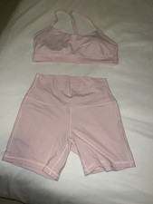 Lululemon Set - 6” Align Shorts, Flow Y Bra , Flesh Pink