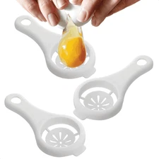 3 PACK Tool Yolk White Separator Egg Divider Strainer Screen Filter Chef