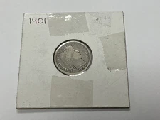 1901 P Barber Dime - Scarce  Better Date