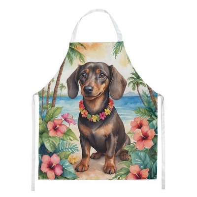 Dachshund Luau Apron Cooking Kitchen Server Baking Crafts Gardening for Adult