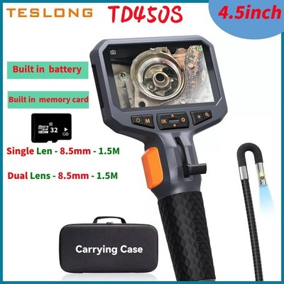 TESLONG TD450S 8.5mm Industrial Borescope Inspection Camera Single / Dual Lens