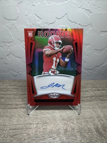 2025 Panini Certified Jalen Royals Red Mirror Rookie RC Auto /99 Chiefs