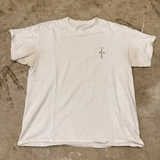 Travis Scott Cactus Jack Small Logo Tshirt Mens Large *PIT STAINS*