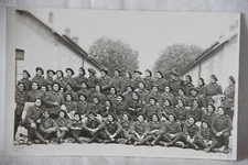 CPA Postcard Photo Military Regiment Unidentified Uniforms