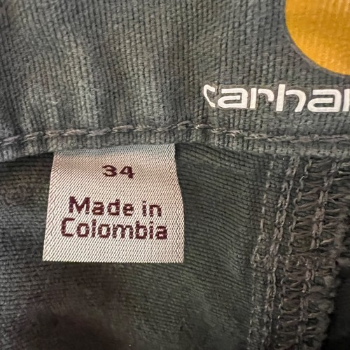 Carhartt Cargo Shorts, Men's Size 34, Grey, Khaki Relaxed Fit - Picture 3 of 6