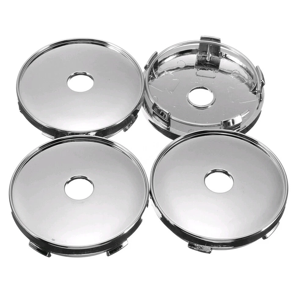 Tapacubos centrales universales para llantas de coche de 4 x 60 mm para decoración accesorio Foto 2 de 4