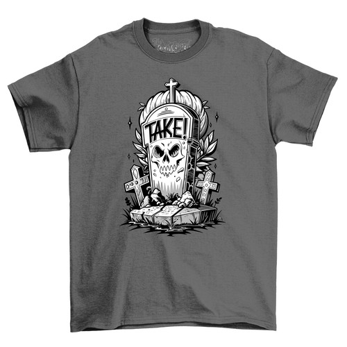 Camiseta "HALLOWEEN_214" Calavera y Huesos Cruzados - ¡Spooktacularmente Divertida! Diseño Unisex - Imagen 2 de 46