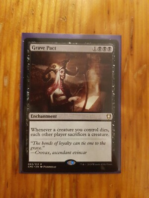 1x MTG Magic The Gathering TCG Grave Pact Rare - Commander