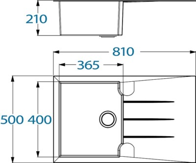 YAQU Unterbau-Küchenspüle Aus Granitverbund – 81,3 Cm Einzelschale, Tiefe Arbeitsplatte, Mühelos Zu Reinigen