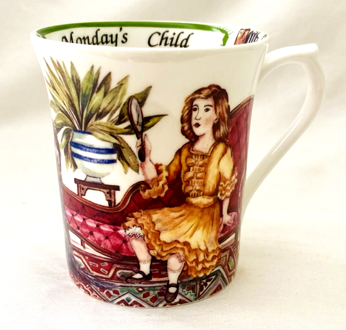 Churchill Brand Queen's Fine Bone China Birthday Week Mug Monday’s Child
