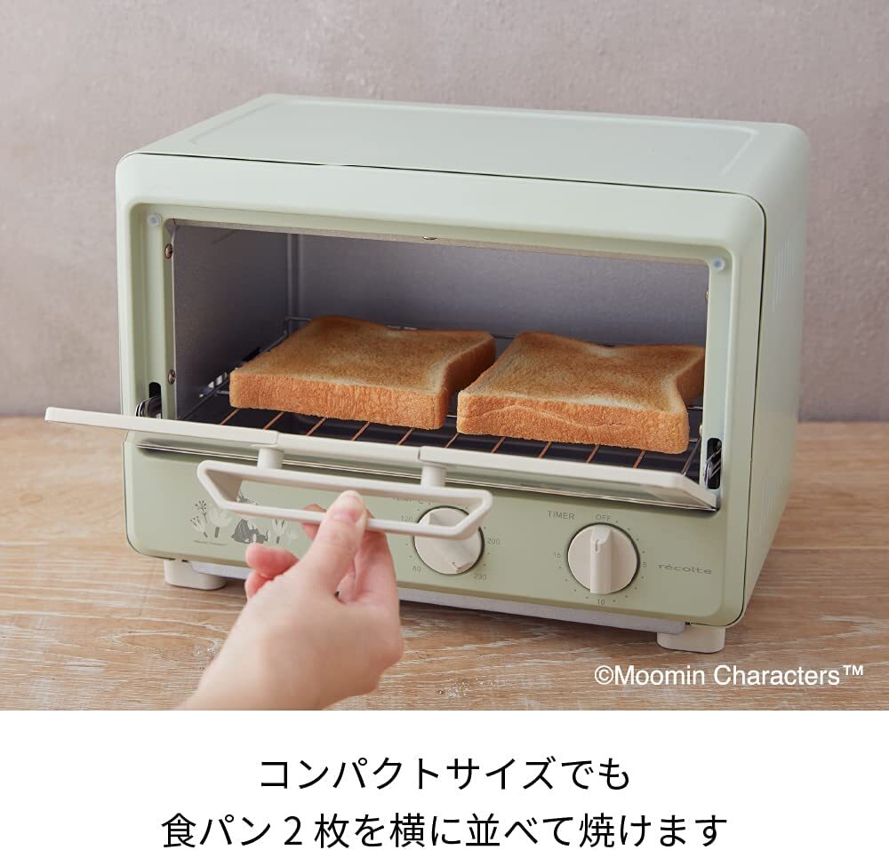 récolte】Compact Toaster Oven MOOMIN ROT-1 with Recipe NEW