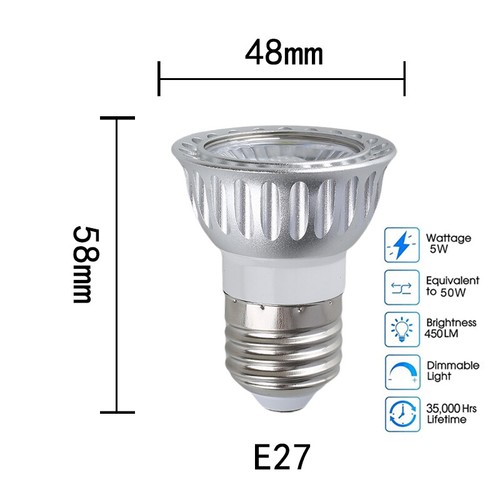 Dimmable Dc24v Led Spotlight Spot Bulb Lights 36/degree Beam Angle Gu10 5w Light - Picture 8 of 25