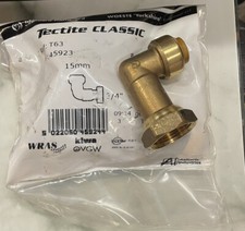Tectite Classic Bent Tap Connector 15mm x 3/4" (RRP £22.25)