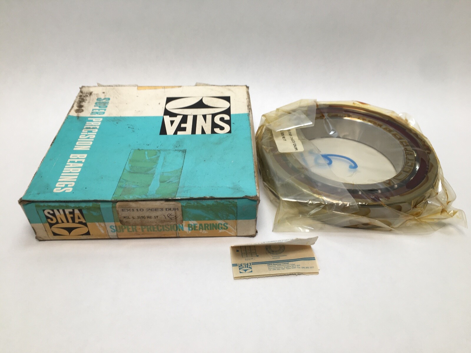 SNFA EX110-7CE3DUM-1/2PR High Precision Bearing 110x170x28mm ABEC7 UK Stock