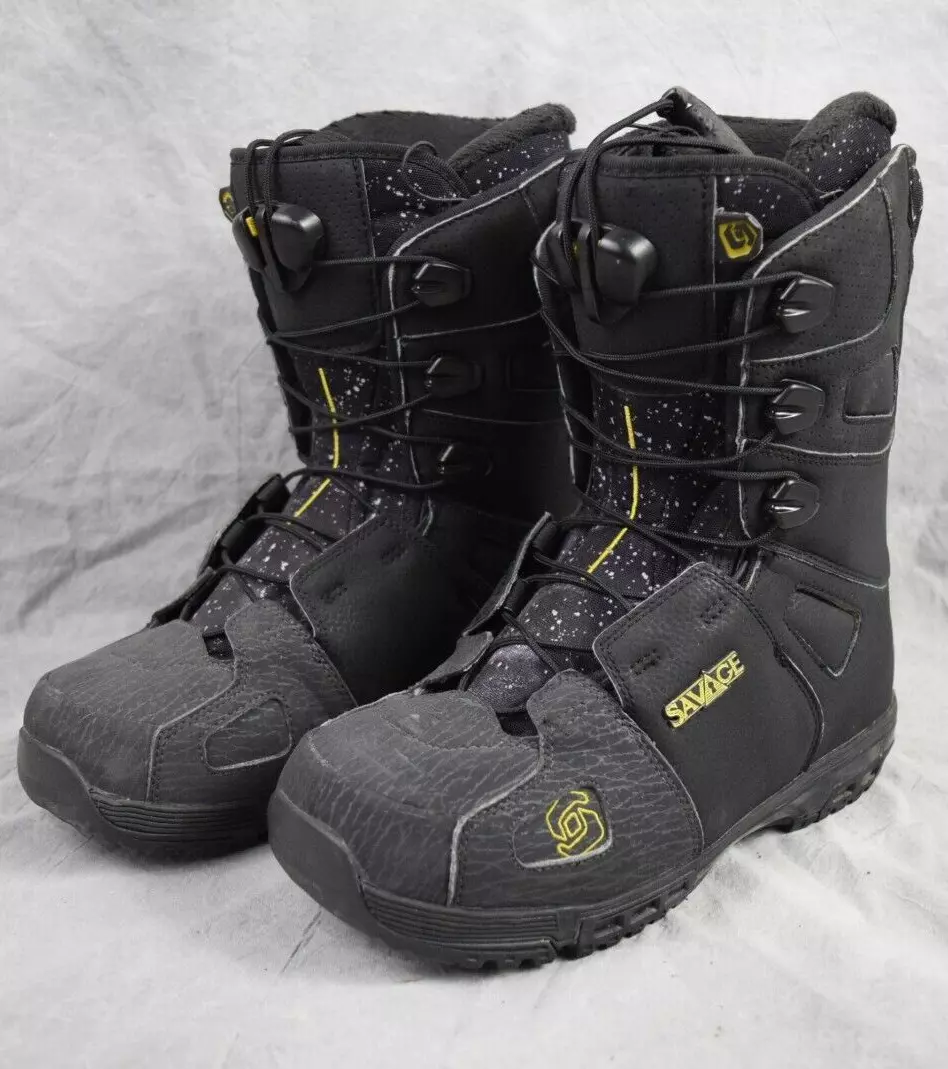 SALOMON SAVAGE SNOWBOARD BOOTS MEN SIZE 7 eBay