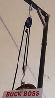 Buck Boss 300 Lb Hoist System Deer Bear Hog Game Hanging Gutting Pulleys & Rope Buck Boss 300 Lb Hoist System Deer Bear Hog Game Hanging Gutting Pulleys & Rope