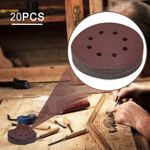 Discos de lijado eficientes de 5 pulgadas 125 mm con 8 orificios para una fácil extracción de polvo - Imagen 4 de 96