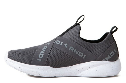 AND1 Men's Gray Slip-on Memory Foam 