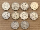 Franklin Half Dollars 90% Silver $5.00 Face Value